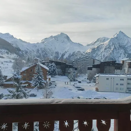 Résidence Plein Sud: Ski-in/Ski-out with Mountain Views Les Deux Alpes Exterior photo