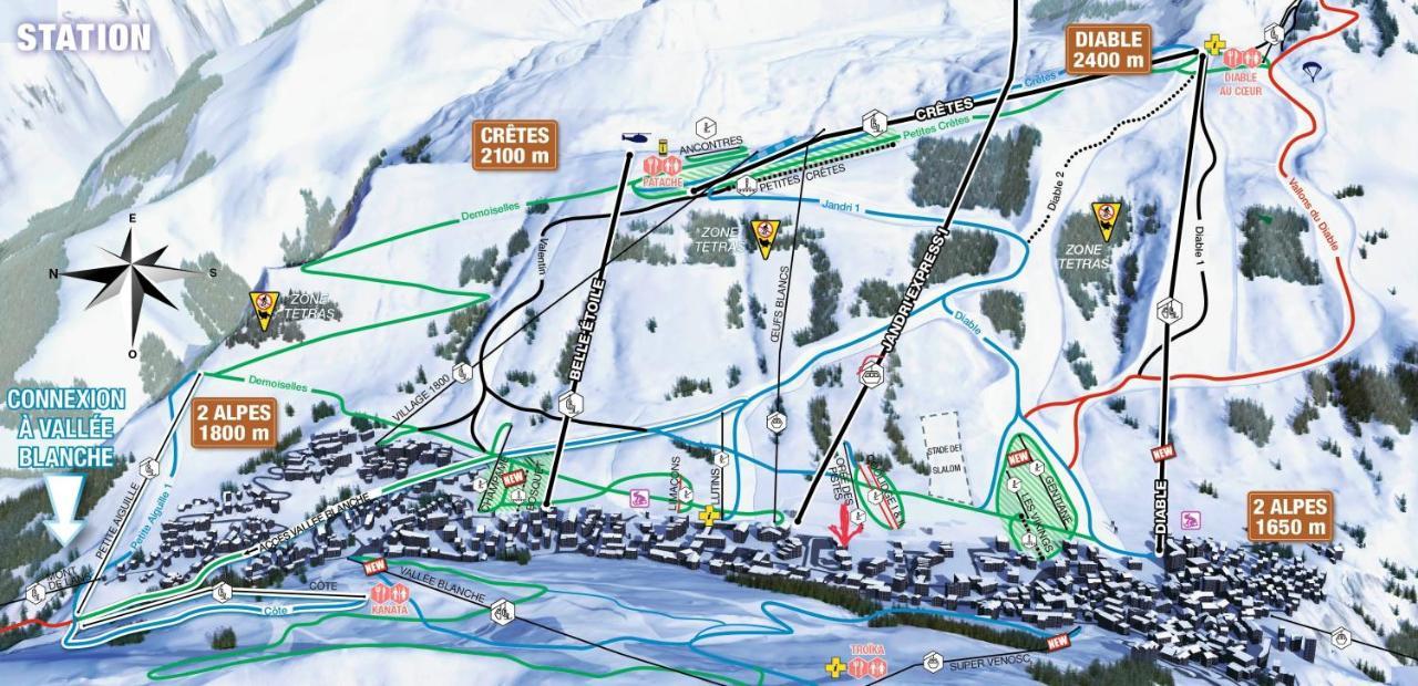 Résidence Plein Sud: Ski-in/ski-out With Mountain Views *